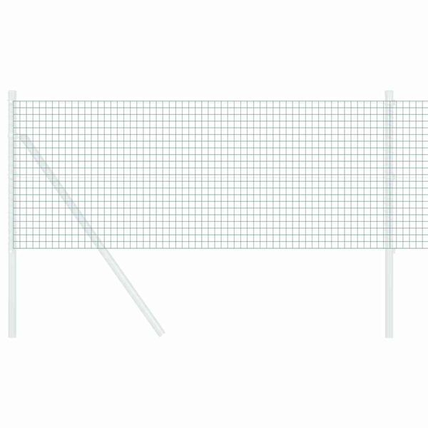 vidaXL Заварена мрежа ограда Зелен 0.4 x 100 м Стомана