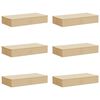 vidaXL Кутия за съхранение 6 pcs Кремаво 100 x 50 x 18 см