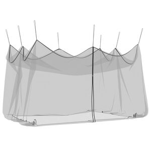vidaXL Мрежа против комари за градината 220 mesh Черно 3 x 4,5 x 2,5 m