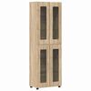 vidaXL Висок шкаф FLORIN 60 x 35 x 182 см Сонома дъб