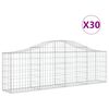 vidaXL Габионни кошници арка 30 бр 200x30x60/80 см поцинковано желязо