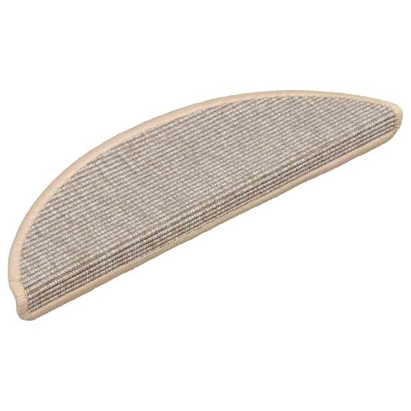 vidaXL Изтривалки за стълби, 15 бр., 56x17x3 см, сребърни, полукръгли