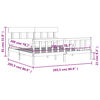 vidaXL Рамка за легло без матрак 200x200 см масивна чамова дървесина
