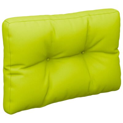 vidaXL Палетна възглавница, яркозелена, 50x40x12 см, текстил