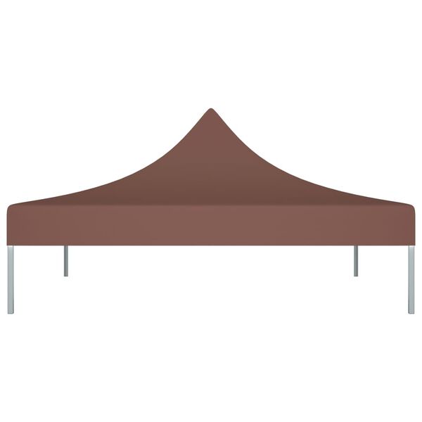 vidaXL Покривало за парти шатра, 3х3 м, кафяво, 270 г/м²