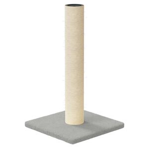 vidaXL Котешки стълб за драскане, светлосив, 22x22x45 см