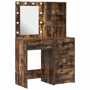 vidaXL Тоалетка 2 бр. Кафяво 50 x 41 x 135 см Инженерна дървесина
