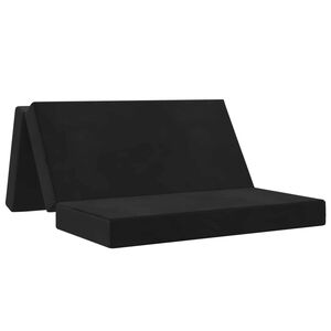 vidaXL Сгъваем диван легло 160 x 67 x 45 см Черно