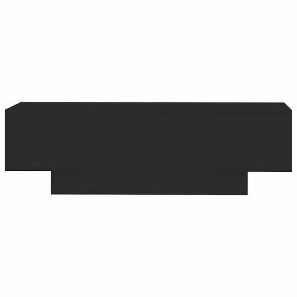 vidaXL Кафе маса, черна, 100x49,5x31 см, инженерно дърво