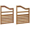 vidaXL Ръкохватки 2 pcs Кафяво 59 x 4 x 73 см Инженерно дърво