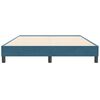 vidaXL Box Spring Легло без матрак Тъмно синьо 160x210 cm Кадифе