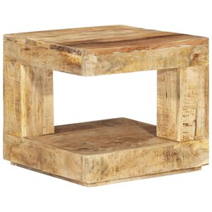 vidaXL Маса за кафе, 45x45x40 см, масивно мангово дърво