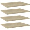vidaXL Рафтове, 4 бр, дъб сонома, 40x30x1,5 см, инженерно дърво