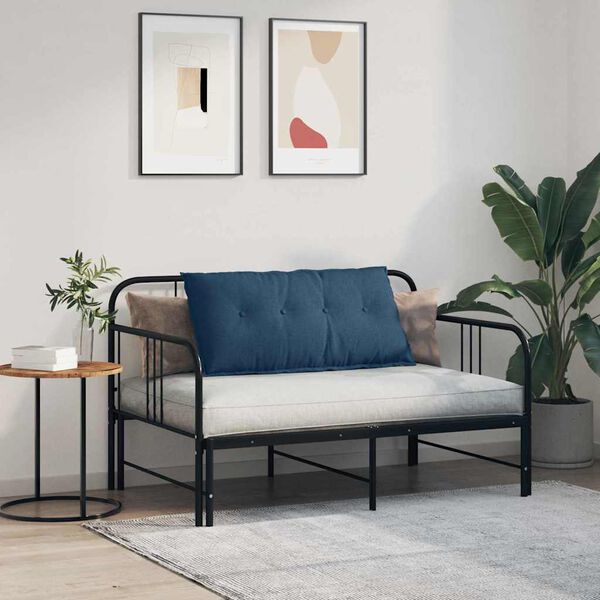 vidaXL Възглавница за гръб Синьо 100 x 19 x 50 см текстил