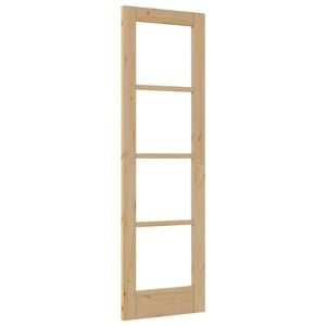 vidaXL Вътрешна врата ORKDAL Кафяво 61 x 198,5 см