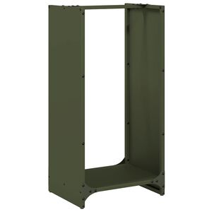 vidaXL Стойка за дърва, 40x30x80 см, студеновалцувана стомана