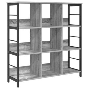 vidaXL Рафт за книги 9 нива 102 x 32 x 104,5 см Инженерна дървесина