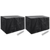 vidaXL Покривала за градински мебели 2 бр 8 капси 140x70x90 см