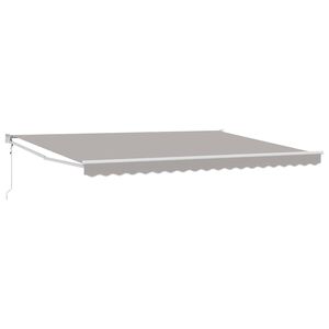 vidaXL Прибираща се тента Светлосиво 450 x 300 x 165 см