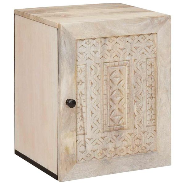 vidaXL Шкаф за баня с врата Бяло 38 x 33 x 48 см Инженерно дърво