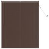 vidaXL Венецианска щора Тъмно кафяво с шарка 150 x 110 см ПВЦ