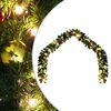 vidaXL Коледен гирлянд, декориран с топки и LED лампички, 10 м