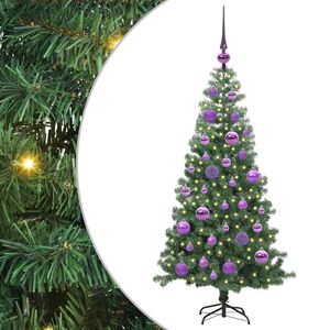 vidaXL Коледно дърво Зелен 120 cm ПВЦ