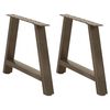 vidaXL Крака за масичка за кафе, А-образни, 2 бр., 60 x (42-43) см, стомана