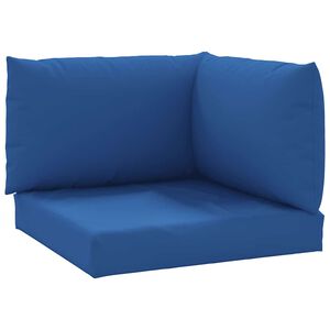 vidaXL Палетни възглавници, 3 бр, сини, Оксфорд плат