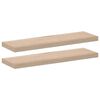 vidaXL Рафтове за стена, 2 бр, 80x23,5x4 см, инженерна дървесина