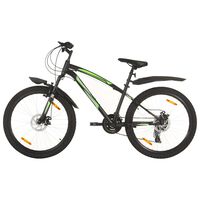 vidaXL Планински велосипед, 21 скорости, 26 цола, 36 см, черен