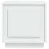vidaXL Нощни шкафчета, 2 бр, бели, 44x35x45 см, инженерно дърво