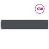 vidaXL Ограда за трева 30 бр. 20 x 103 cm Стомана Антрацит