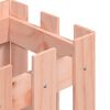 vidaXL Градинска кашпа с дизайн на ограда 30x30x30 см дугласки масив