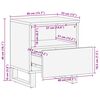 vidaXL Леглов шкаф 2 pcs Кафяво 40 x 33 x 46 см Солидно мангово дърво