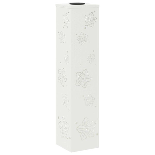 vidaXL Соларна LED светлина за пътека 2 pcs Бяло