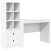 vidaXL Бюро Бяло 145.5 x 50 x 127 см 2 бр.