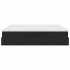 vidaXL Легло с място за съхранение и матрак Черно 200 x 200 cm Кадифе