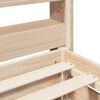 vidaXL Рамка за легло без матрак, 90x200 см, масивна чамова дървесина