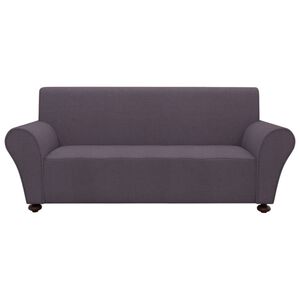 131084 vidaXL Stretch Couch Slipcover Anthracite Polyester Jersey