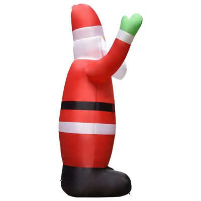 vidaXL Коледна украса Надуваем Дядо Коледа с LED IP44 3 м