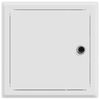 vidaXL Достъпен панел 2 pcs Бяло 23 x 23 x 3 см Стомана