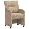 vidaXL Столове с Колела с колела 2 pcs Светлосиво 57 x 67 x 95 см