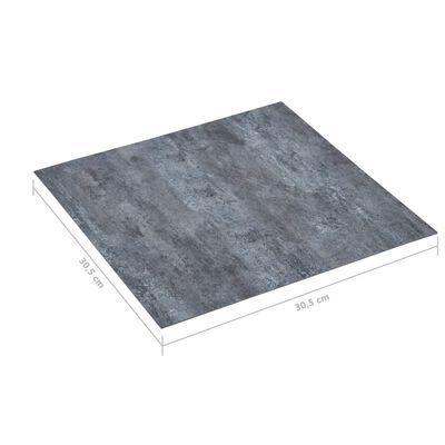 vidaXL Самозалепващи подови дъски, 5,11 м², PVC, сив мрамор