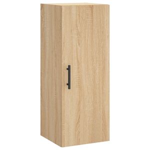 vidaXL Стенен шкаф дъб сонома 34,5x34x90 см