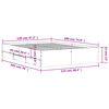 vidaXL Рамка за легло с чекмедже сив сонома 120x190 см инженерно дърво
