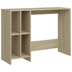 vidaXL Бюро за лаптоп, дъб сонома, 102,5x35x75 см, инженерно дърво