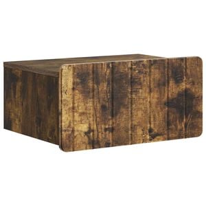 vidaXL Спален шкаф с монтаж на стена Опушен дъб 49 x 34,5 x 24 см