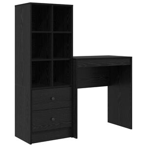 vidaXL Бюро Черния дъб 115,5 x 40 x 127 см 2 бр.