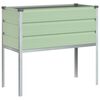 vidaXL Кашпа Пастелно зелено 100 x 45 x 90 см Галванизирана стомана